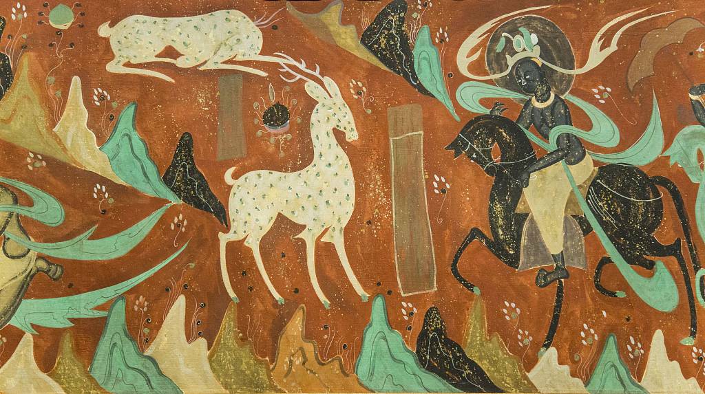 Οι τοιχογραφ?ε? των Σπηλα?ων Μογκ?ο ε?ναι διαμ?ντια τη? βουδιστικ?? τ?χνη?. Αυτ? τα ?ργα τ?χνη? παρουσι?ζουν επιρρο?? απ? την Ινδ?α και την Κεντρικ? Ασ?α ?σον αφορ? τ?σο το περιεχ?μενο ?σο και τι? τεχνικ?? ζωγραφικ??. [Φωτογραφ?α / CFP]