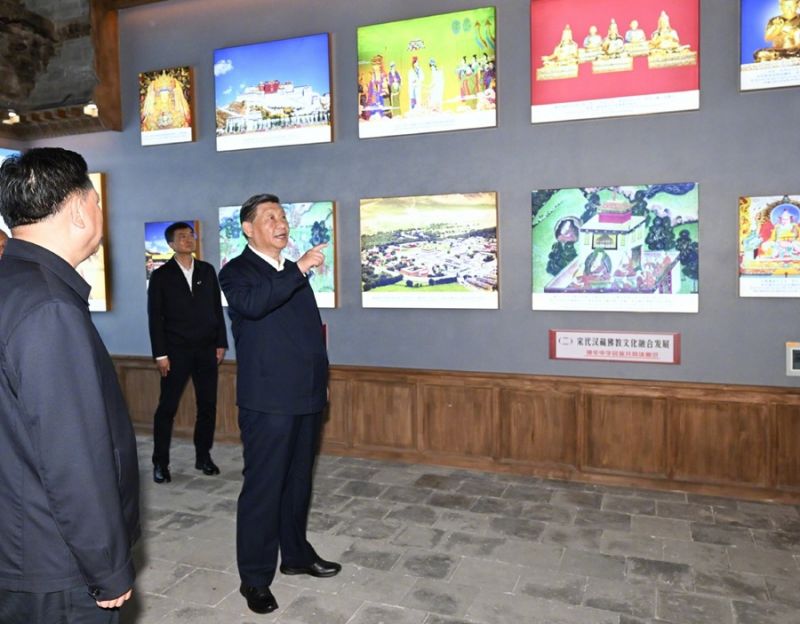 Ο Σι Τζινπ?νγκ επιθεωρε? την επαρχ?α Τσινγκχ?ι τη? βορειοδυτικ?? Κ?να?