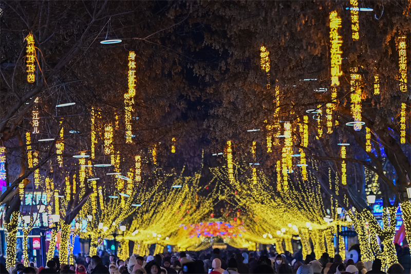 Η ?νυχτεριν? οικονομ?α? τη? Κεντρικ?? Οδο? στην π?λη Χαρμπ?ν ανθε?