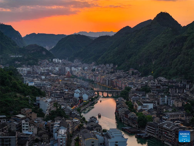 ?ποψη τη? αρχα?α? π?λη? Τζενγιου?ν στη νοτιοδυτικ? Κ?να