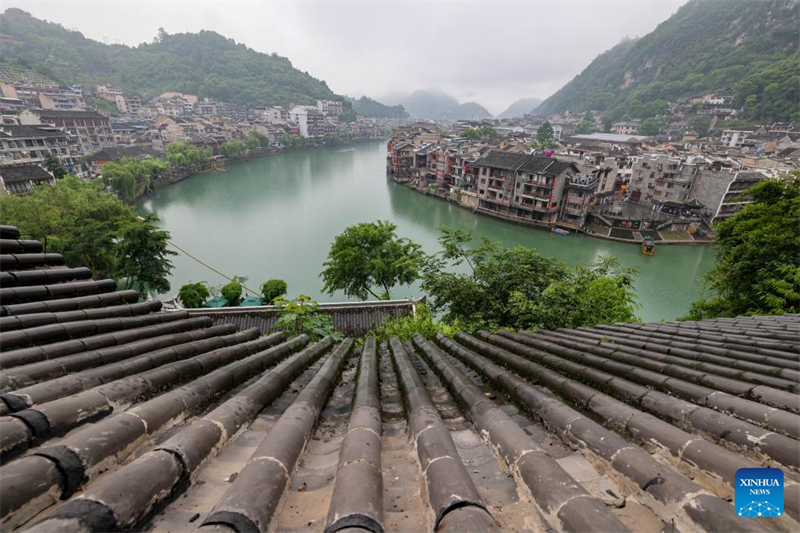 ?ποψη τη? αρχα?α? π?λη? Τζενγιου?ν στη νοτιοδυτικ? Κ?να