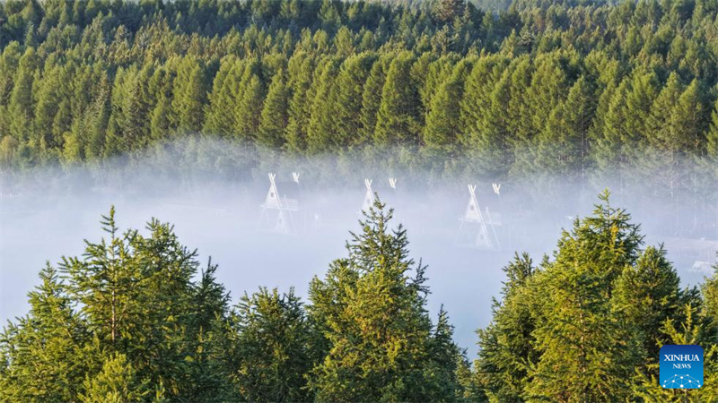 Τοπ?ο του Εθνικο? Δασικο? Π?ρκου Σα?χανμπ? στην π?λη Τσενγκντ?