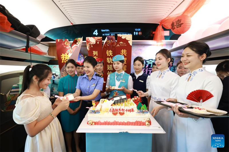 Η βορει?τερη σιδηροδρομικ? γραμμ? υψηλ?? ταχ?τητα? τη? Κ?να? γιορτ?ζει τη 10η επ?τει? τη?