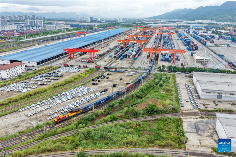 Το εμπορικ? τρ?νο Κ?να?-Ευρ?πη? απ? τη νοτιοδυτικ? Κ?να πραγματοπο?ησε π?νω απ? 3.400 δρομολ?για